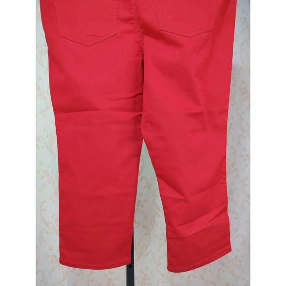 Women's Style&Co. Tummy Control Red Capri Size 16 - Picture 9 of 11